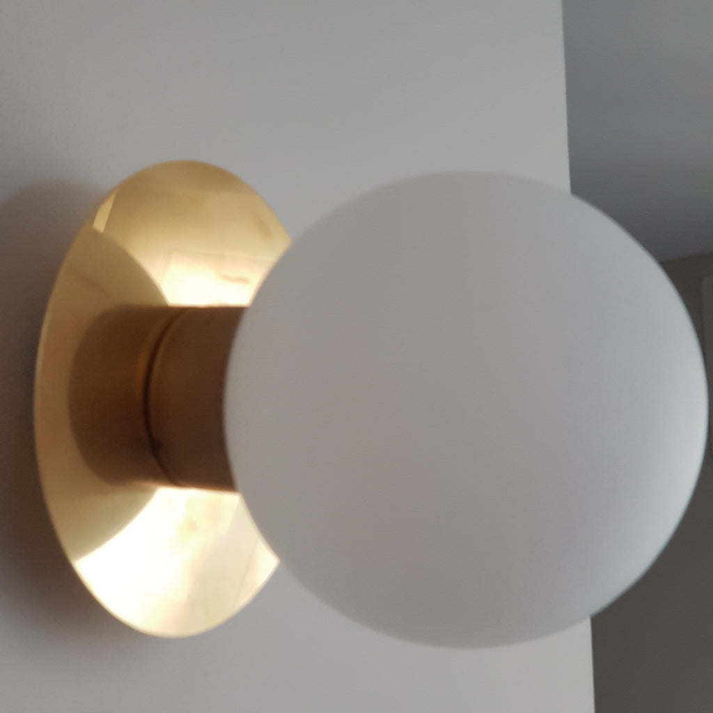 Aplique redondo blanco