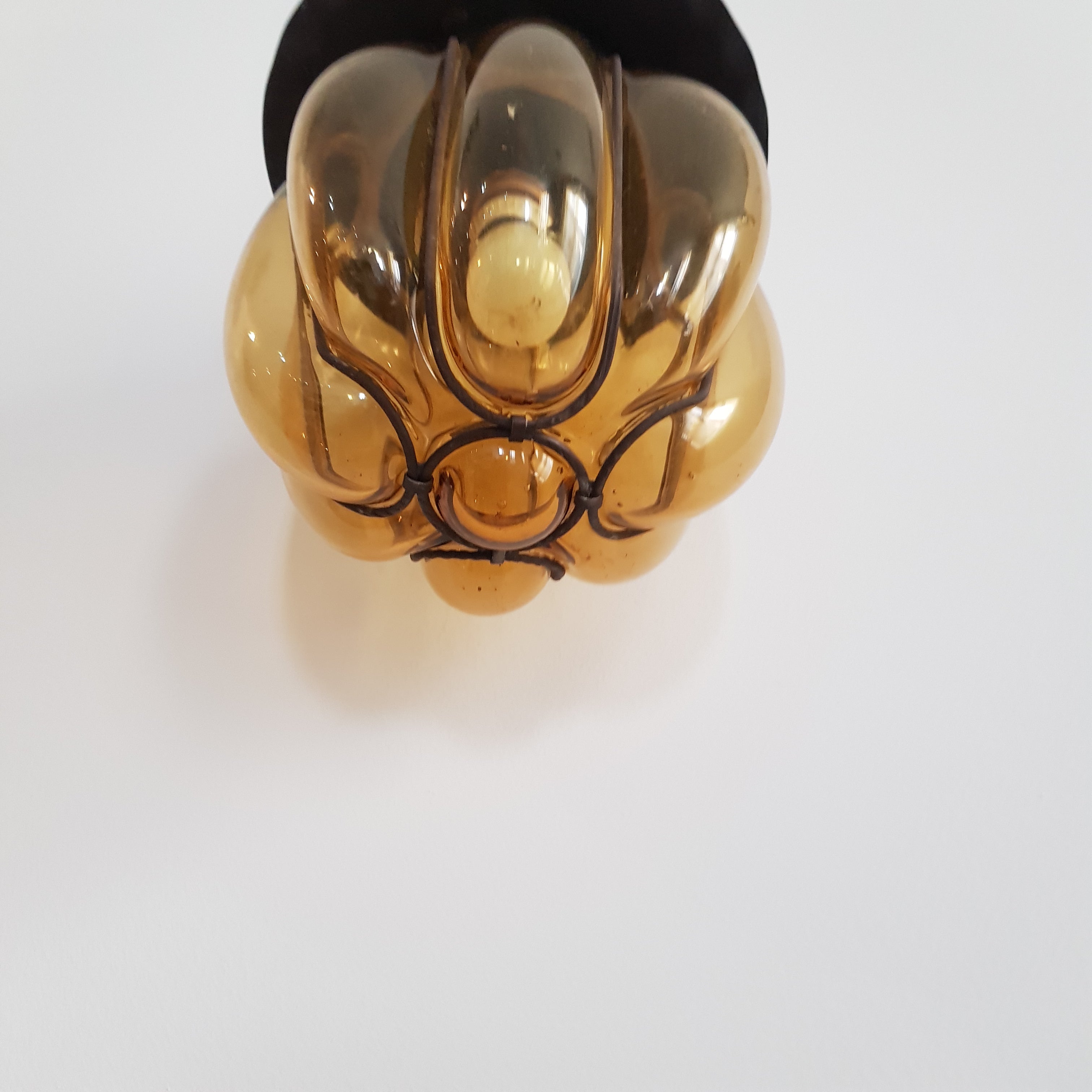 Lámpara colgante con pantalla de cristal