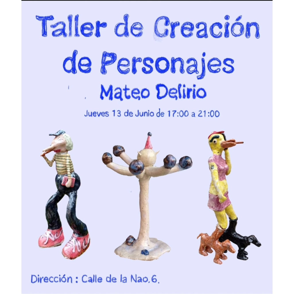 Taller de creación de personajes con Mateo Delirio