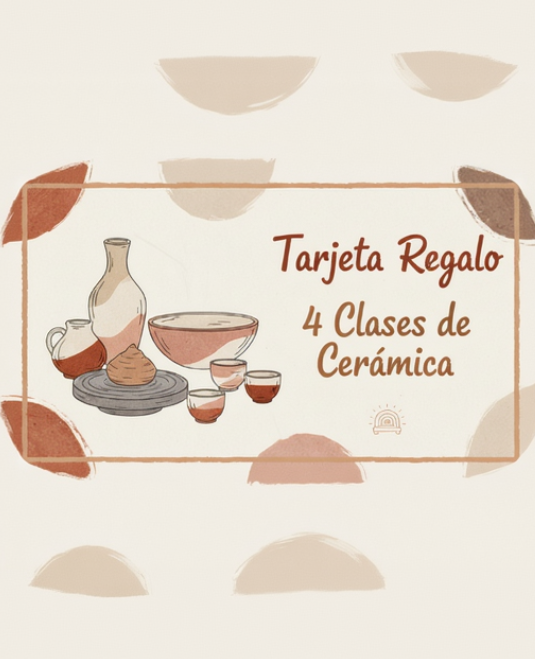 tarjeta regalo 4 clases ceramica