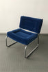 60's Blue Velvet Armchair