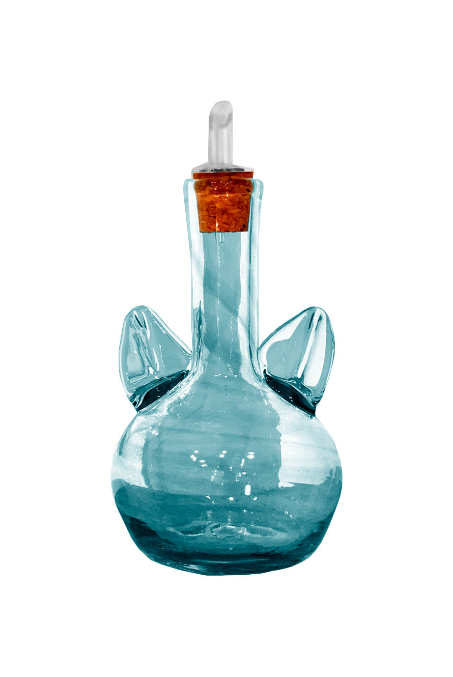 Vinegar Bottle Round Ears Glass