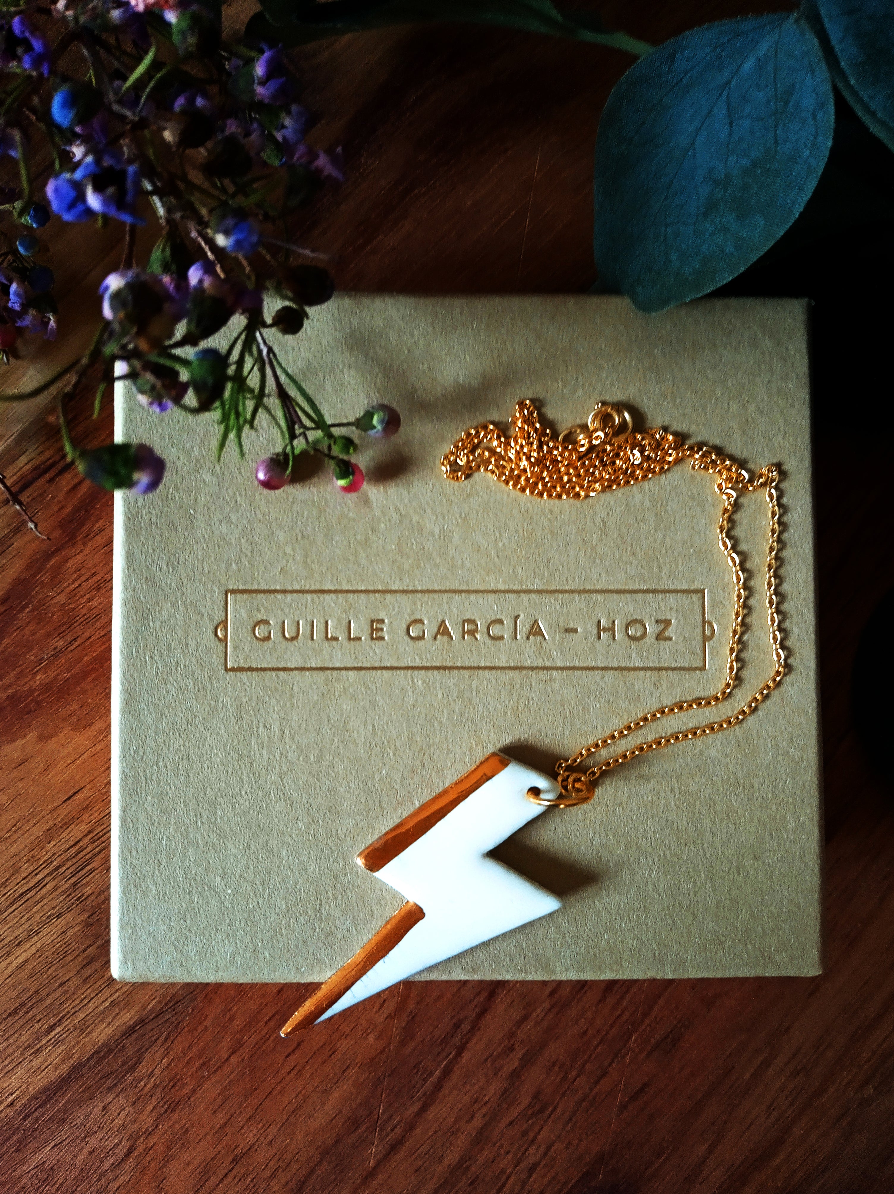 Gold Thunderbolt Necklace