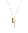 Gold lightning bolt necklace